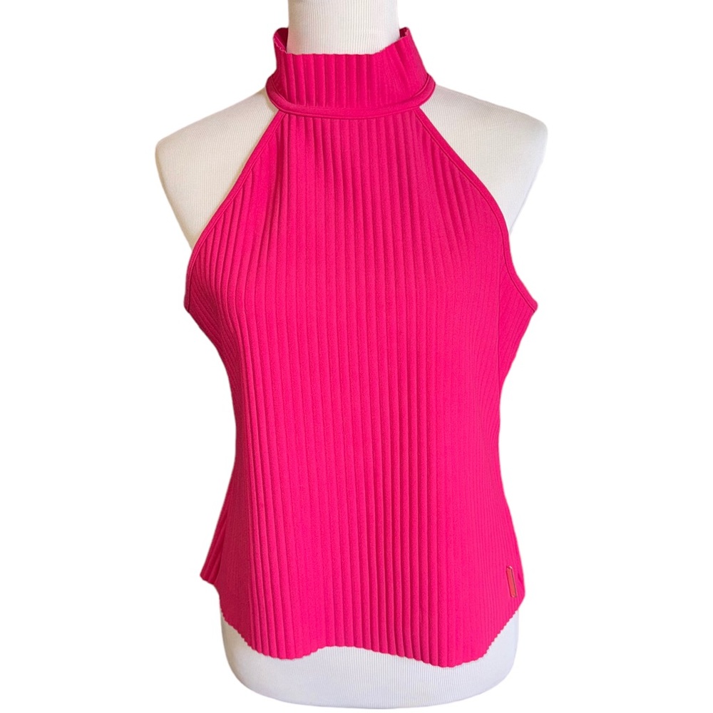 MARC NEW YORK ANDREW MARC | Women’s Hot Pink Halter Sleeveless Top Size M